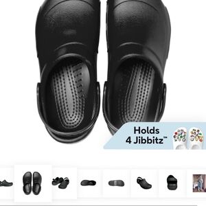 CROCS Men's Black Size 9or Womens Size 11. Slip Resistant! Great For Work